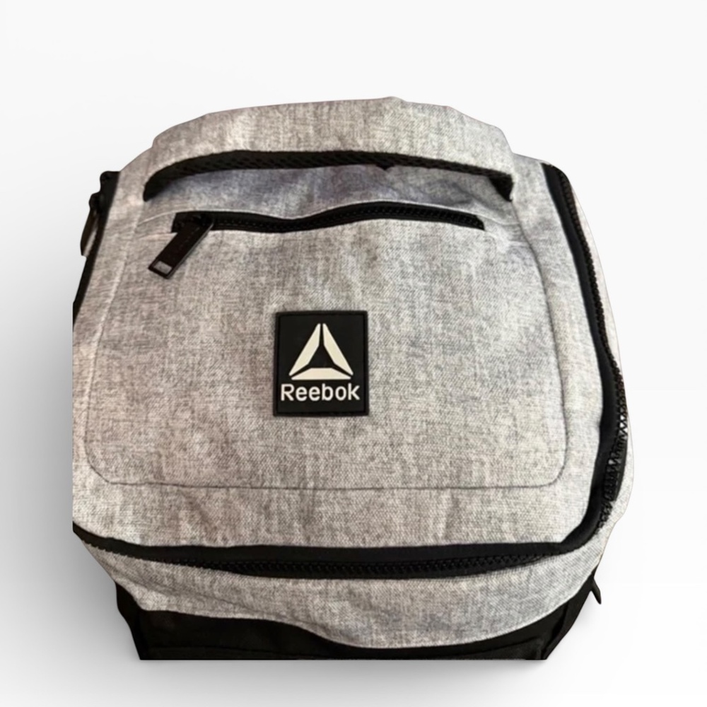 Reebok Bobbie Top Loader Backpack Gray Black Laptop School Travel Bag - Picture 9 of 11